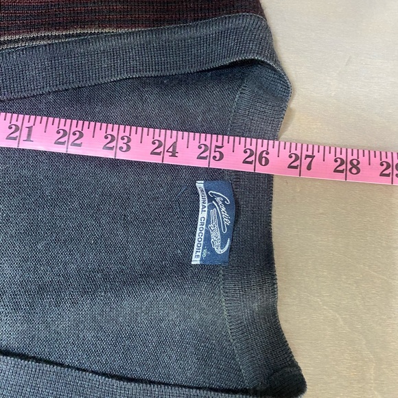 Crocodile original crocodile men’s cardigan‎ sweater, vintage - Picture 9 of 9